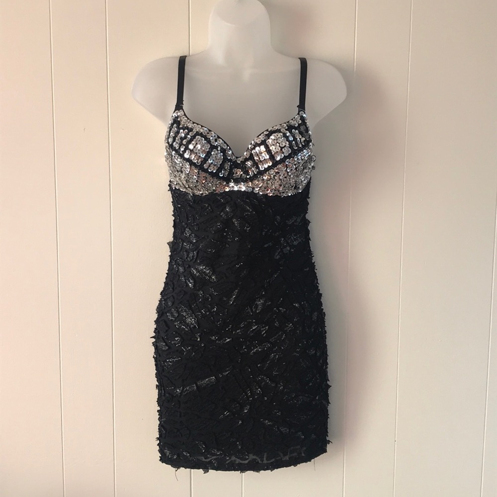 Sparkle Sequence Club Evening Formal Dress